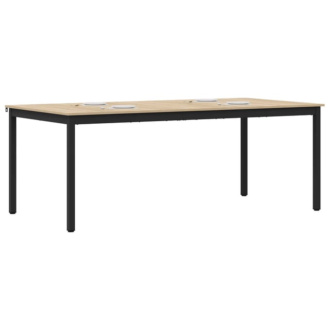 vidaXL - Eettafels - 200 - x - 100 - x - 75 - cm - Bewerkt - hout - Rechthoekig