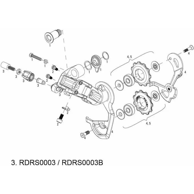 Derailleur verstelset Sram Rd Barrel