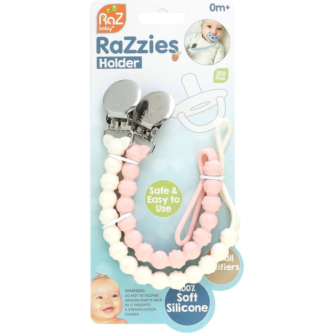 Razzies Speen, 0M+, Roze/Beige, 2 Stuks white