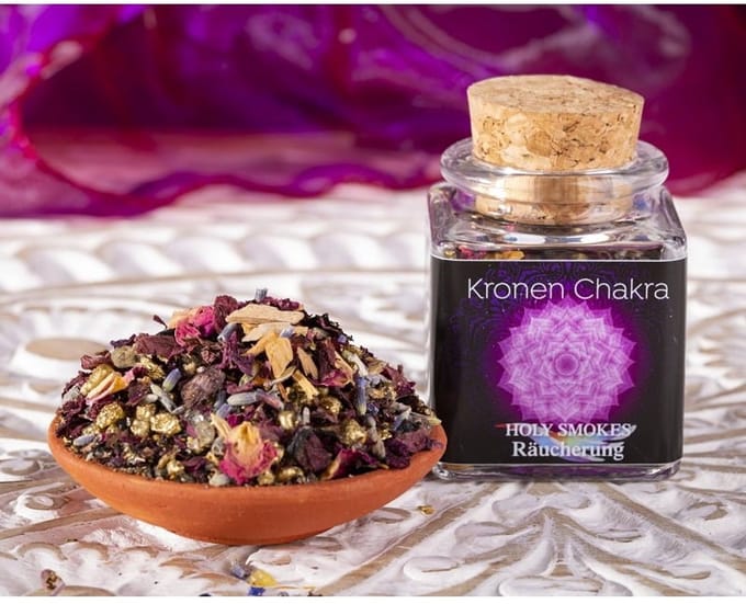 Kroon Chakra kruiden en houtsoorten