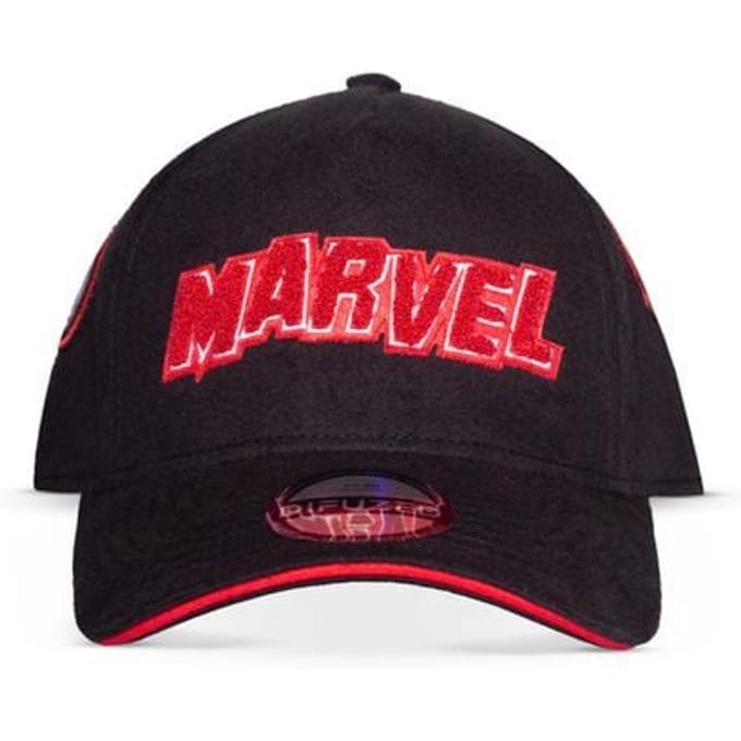 Marvel - Disney Cap - Patches - zwart-rood