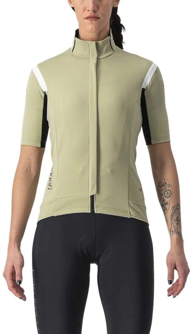 Castelli Gabba Ros 2 Gore-tex Infinium™ Windstopper® Jas Beige S Vrouw