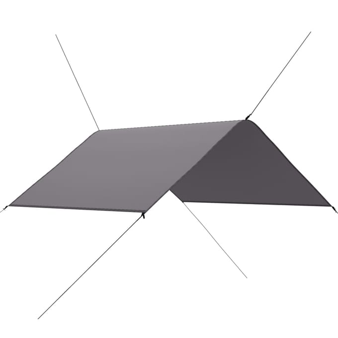 vidaXL - Afdekzeil - 3x2,85 - m - grijs