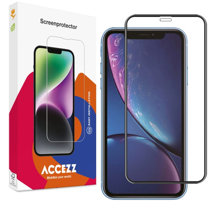 Accezz Screen Protector - Geschikt voor Apple iPhone XR / 11 - Gehard Glass Full Cover