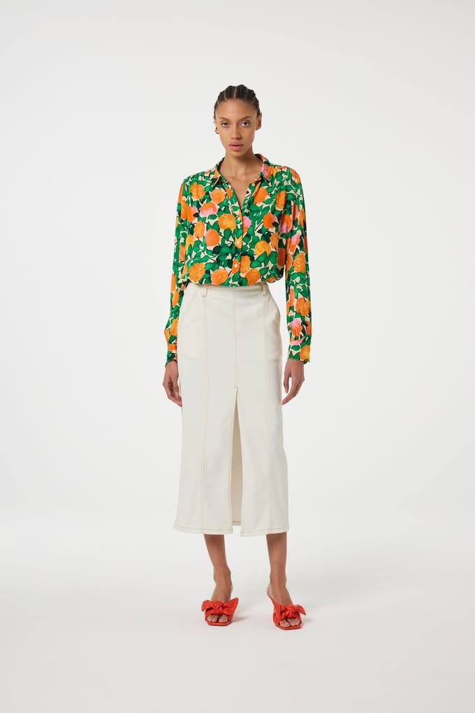 Fabienne Chapot Coco Blouse Grass Is Greener/jus Maat: 34 | Blouses Outlet | Dames | Groen