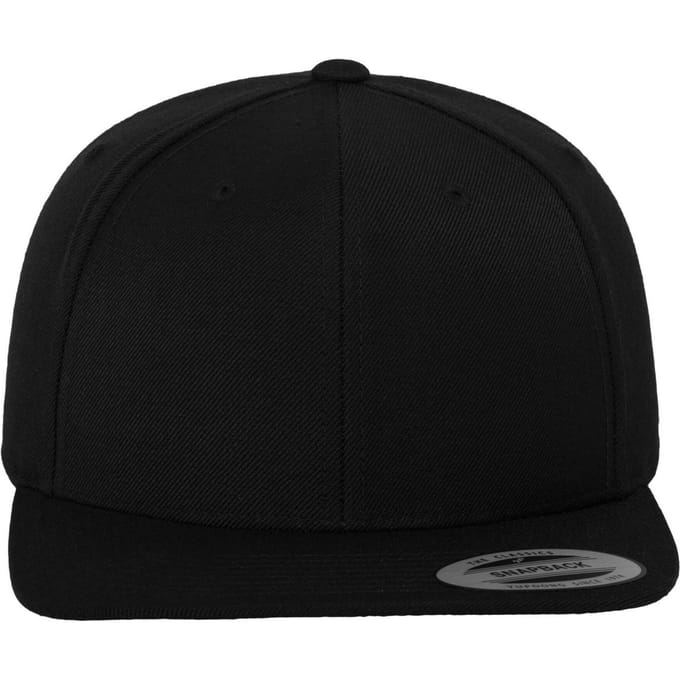 Flexfit Klassieke Snapback-cap voor volwassenen (Zwart)