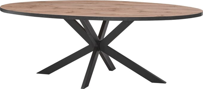 Belfurn - Eetkamertafel ovaal 220x110 cm elegant in canada eik decor