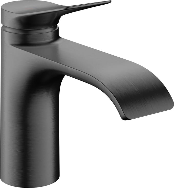 hansgrohe Vivenis ééngreeps wastafelkraan 80 CoolStart zonder waste Brushed Black Chrome