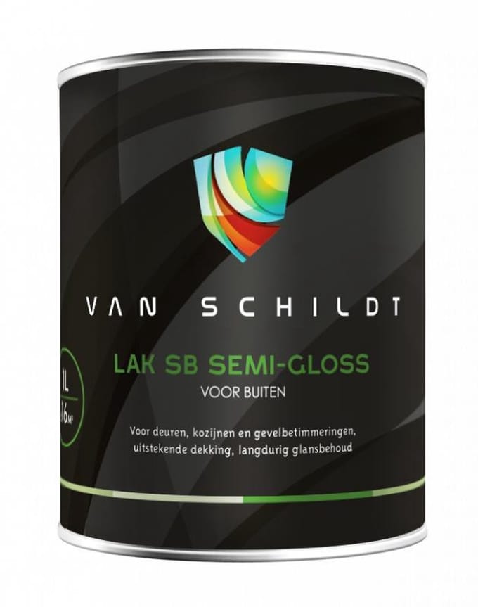 van Schildt lak SB Semi Gloss 1 Liter Antraciet Ral 7016