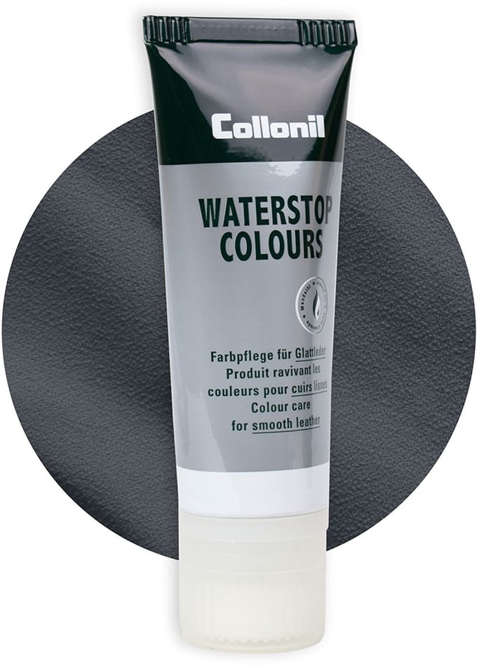 Collonil Waterstop | Lederverzorging | Extra glans | Kleur: Donkergrijs | Inhoud: 75ml