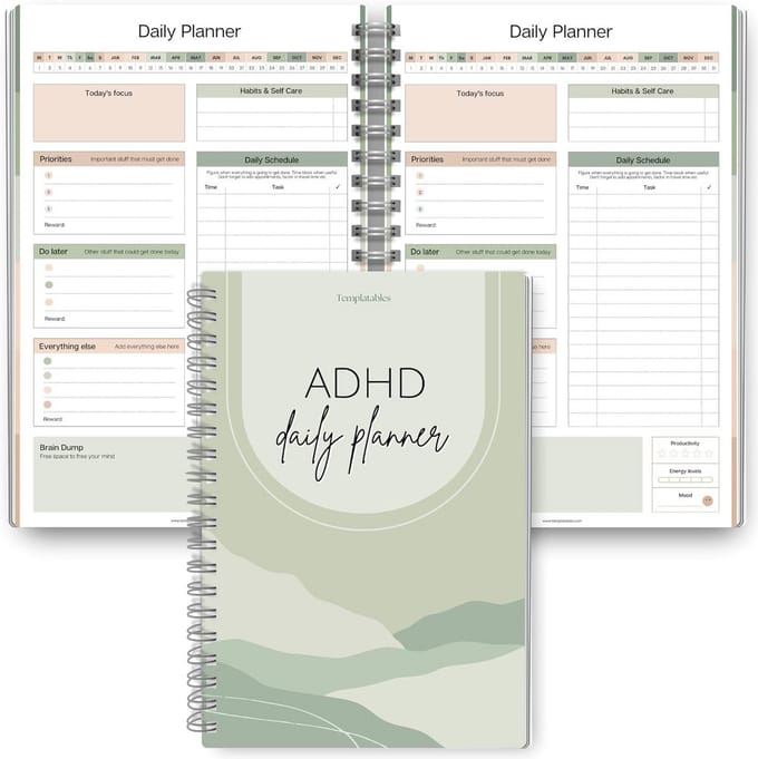 Dagelijkse Planner voor Focus en Productiviteit voor Volwassenen met ADHD