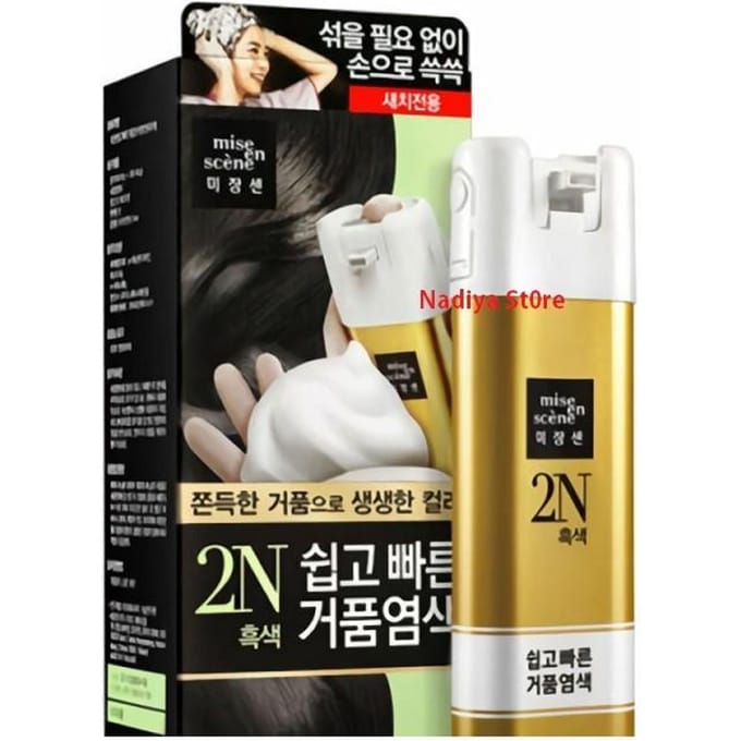 Mise En Scene Easy Speedy Foam Haarkleur #2N Zwart black