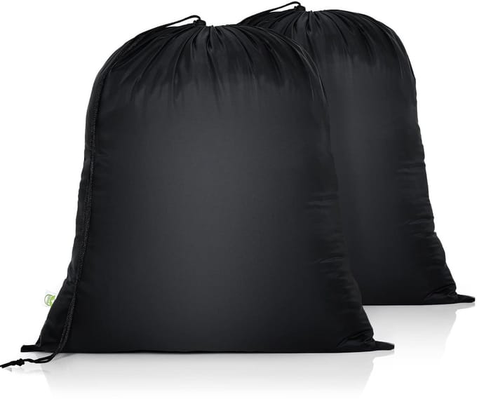 Dailygoods - Trekkoord Waszakken 2 Pack - 20 x 24 inch Herbruikbare Vuile Kleding Organizer