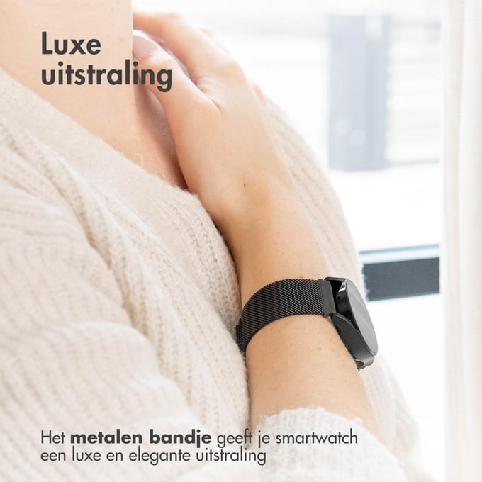 imoshion Milanees magnetisch bandje - Universeel 18 mm aansluiting - Zwart