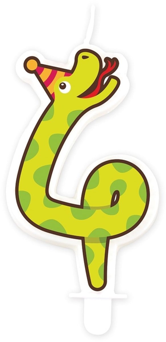Jungle candle 4 snake | 4 stuks