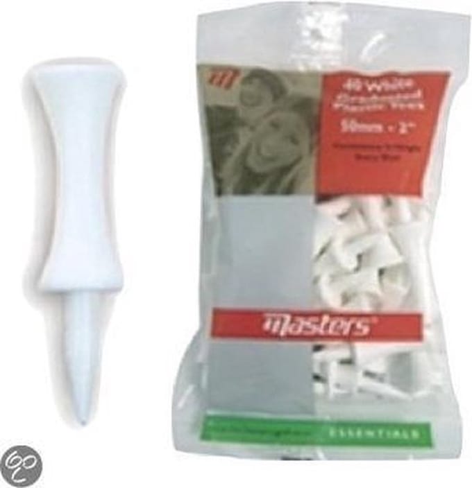 Masters 25 Plastic Tees Graduated Wit 51mm