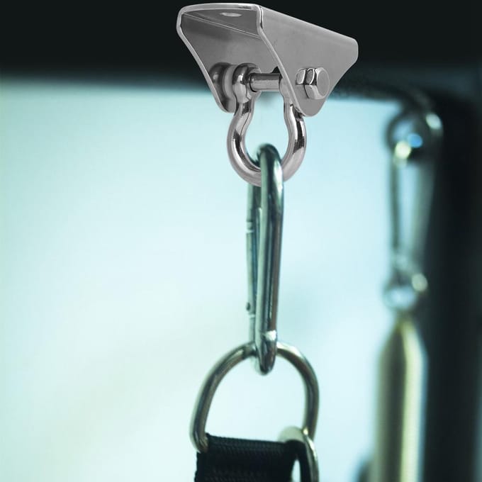 Roestvrijstalen Plafondgesp Montagehaak Vaste Schijf met 2 Bouten voor Yoga Hangmat Zandzak