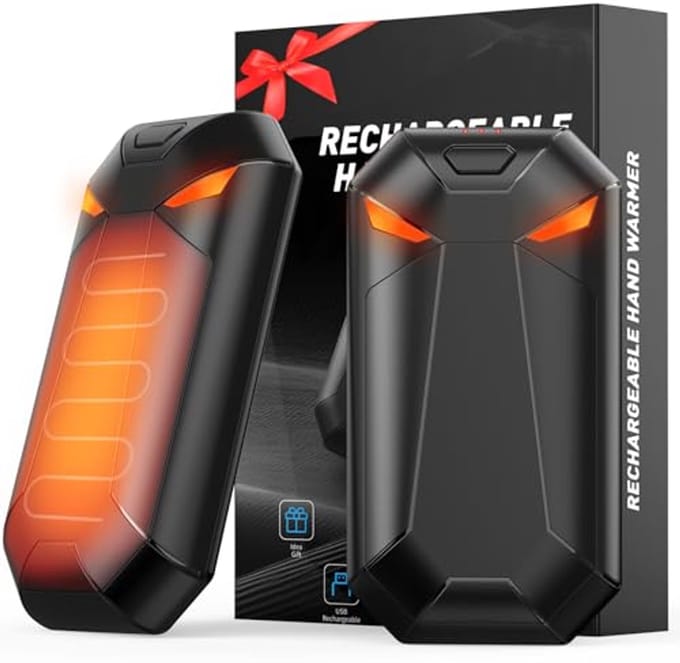 Oplaadbare Elektrische Handwarmers - Set van 2 - Draagbare Handwarmer met 6000 mAh - Ideaal Wintercadeau