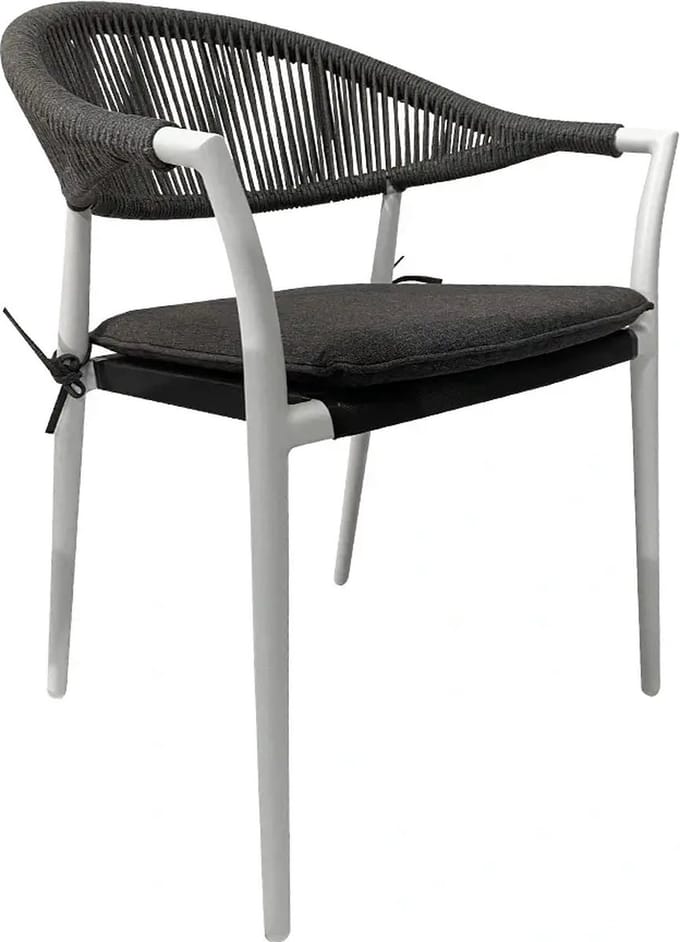 Your Own Living Casino Diningstoel - Tweed/Wit