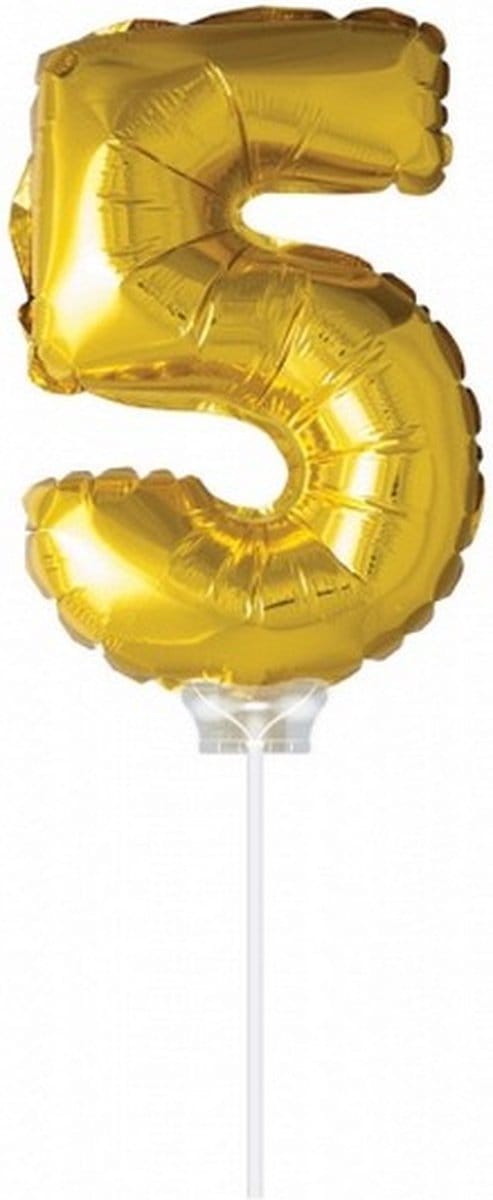Folie ballon 5 goud 40cm