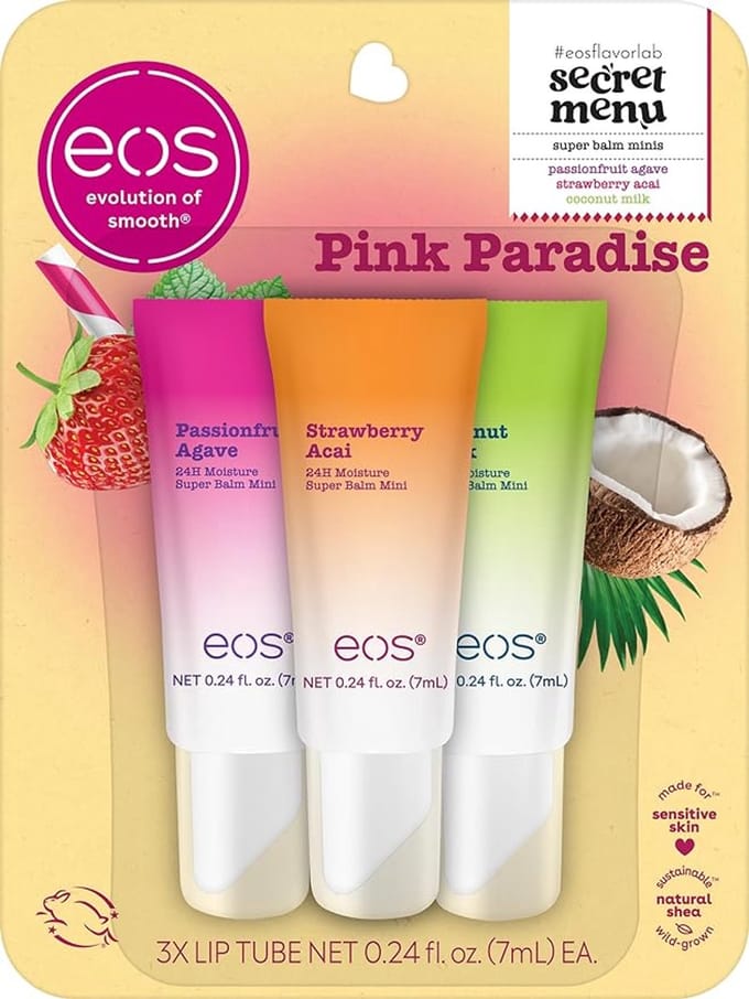 eos 24H Moisture Super Balm Minis – Pink Paradise – Limited Edition