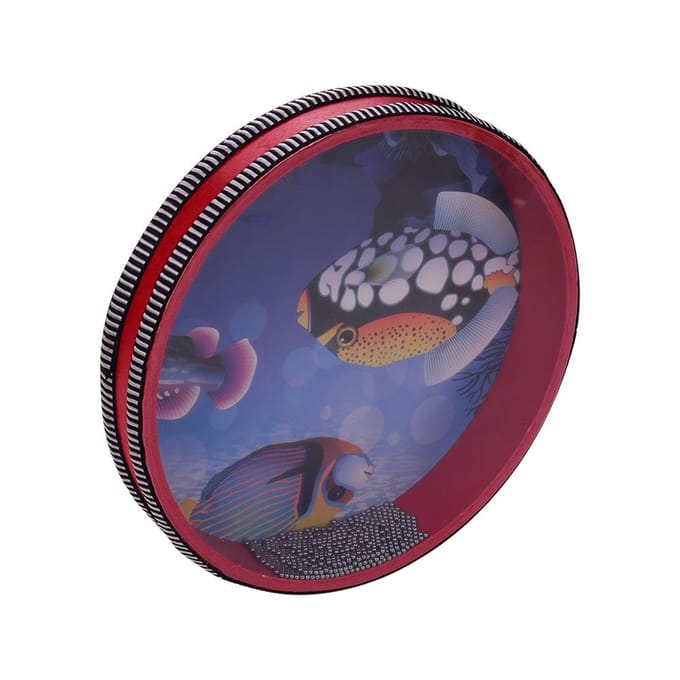 10 '' massief houten oceaantrommel Sea Wave Frame Drum muzikaal speelgoed