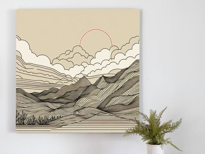 Kunstprint | Wanddecoratie | Dibond | 40 × 40 cm