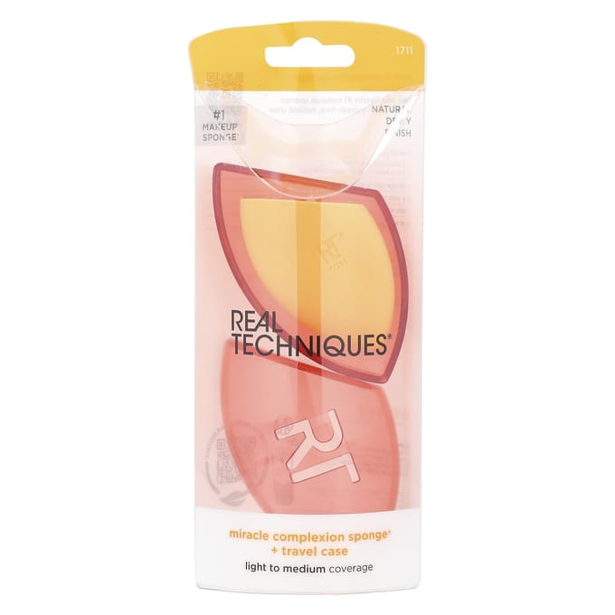 Miracle Complexion Sponge® + Reisetui, Set van 2 beige