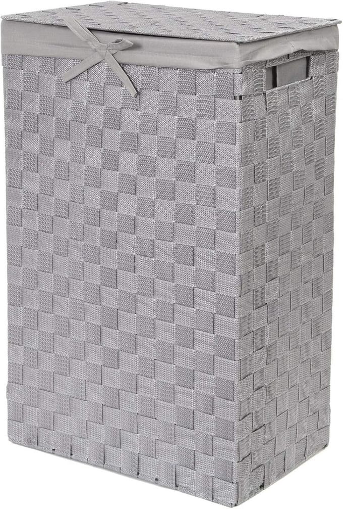 Rechthoekige Wasmand Grijs 25 x 38 x H.60 cm