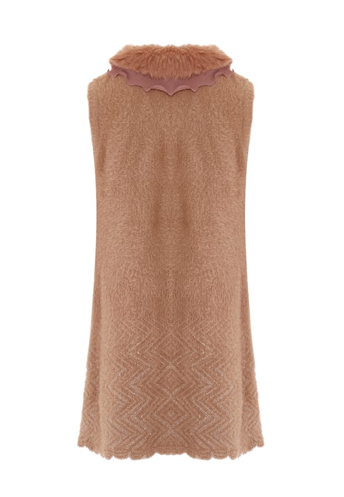 Faina Vest Dames Donkerroze roségoud