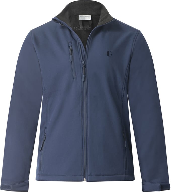 Gentlemen - heren softshell jasje - winddicht - waterafstotend - donkerblauw - maat M