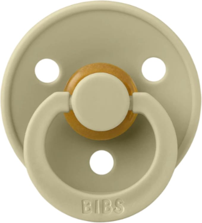 Bibs Fopspeen Latex Round 6-18mnd Khaki