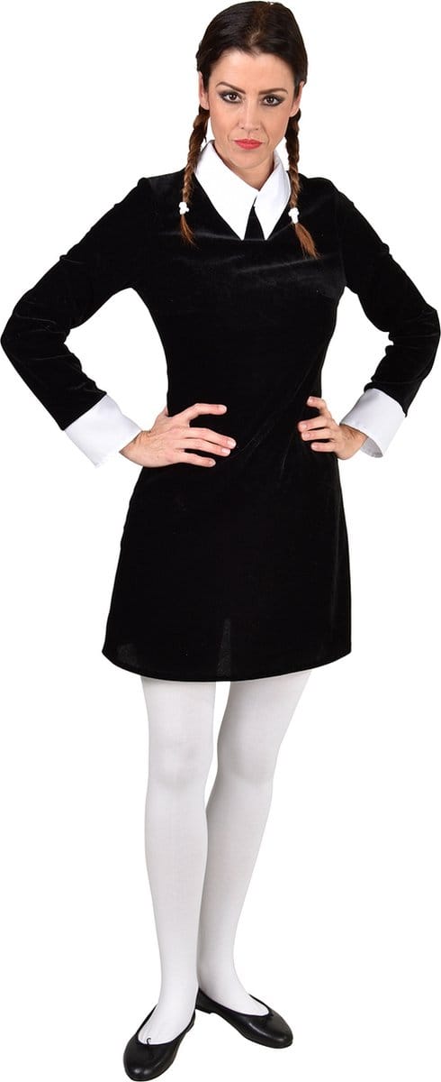 Magic Design Verkleedjurk Schoolmeisje Dames Polyester Zwart Mt M/l