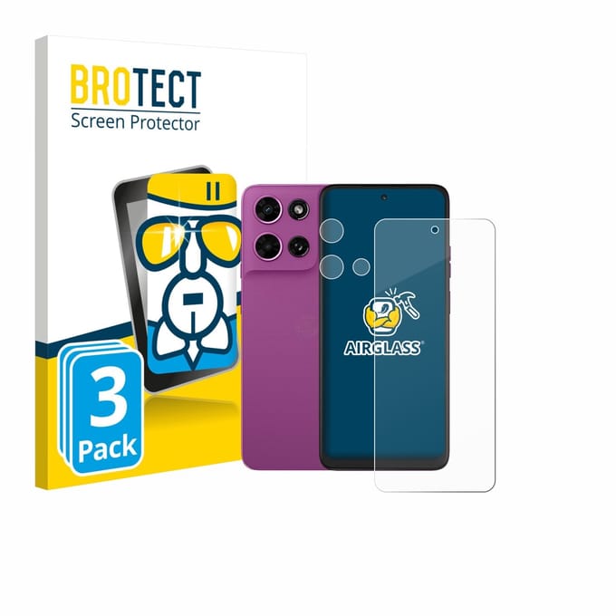 Screenprotector 3 Stuks voor Motorola Moto G Play 2026 (Voor+Camera) Beschermglas transparant