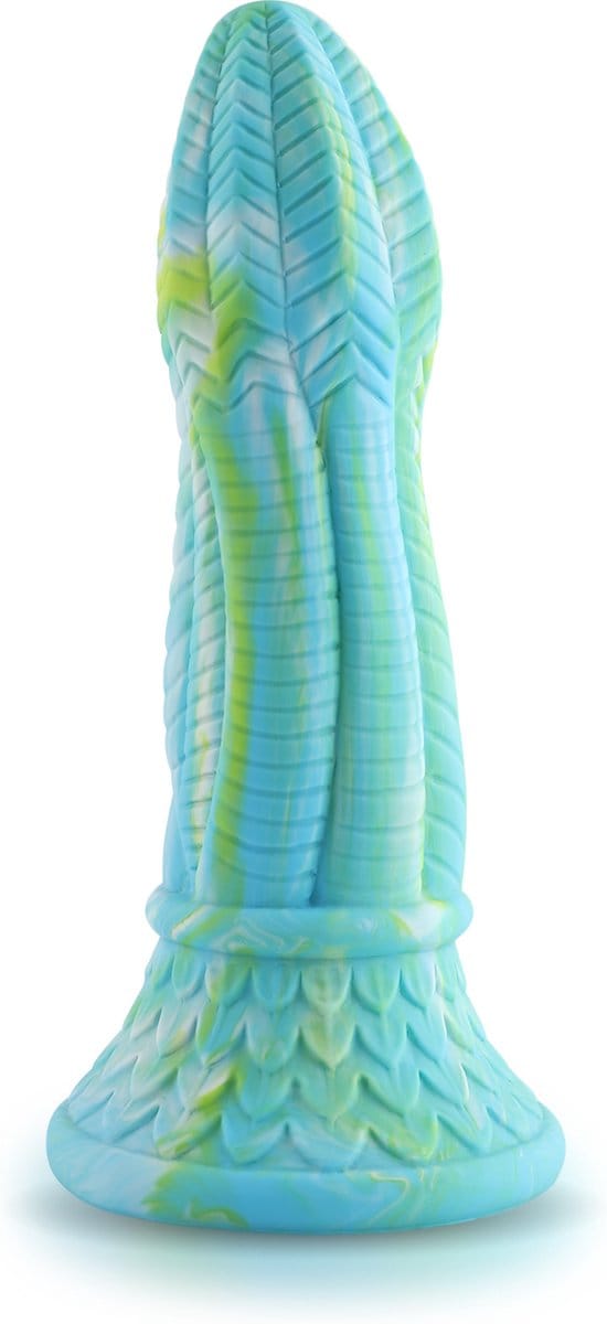 Fantasy Zuignap Dildo Blauw 25 cm Anaal