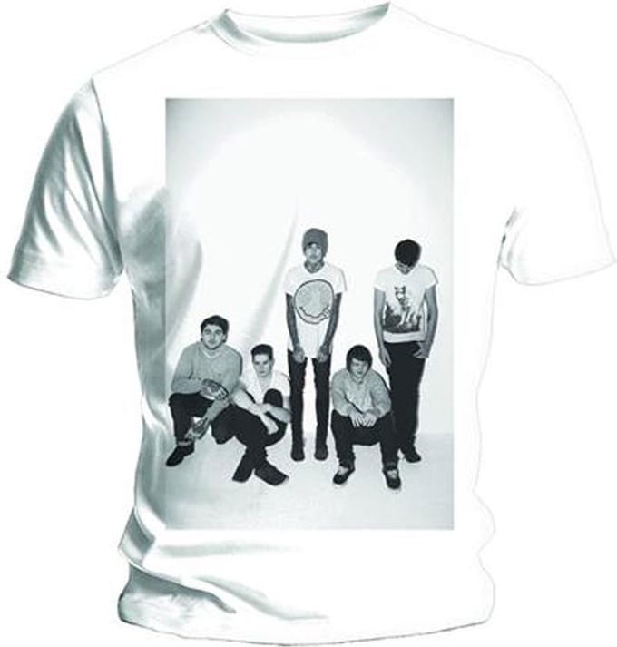 Bring Me The Horizon - Group Shot Heren T-shirt - S - Wit