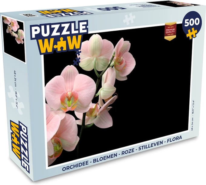 Puzzel Orchidee - Bloemen - Roze - Stilleven - Flora - Legpuzzel - Puzzel 500 stukjes