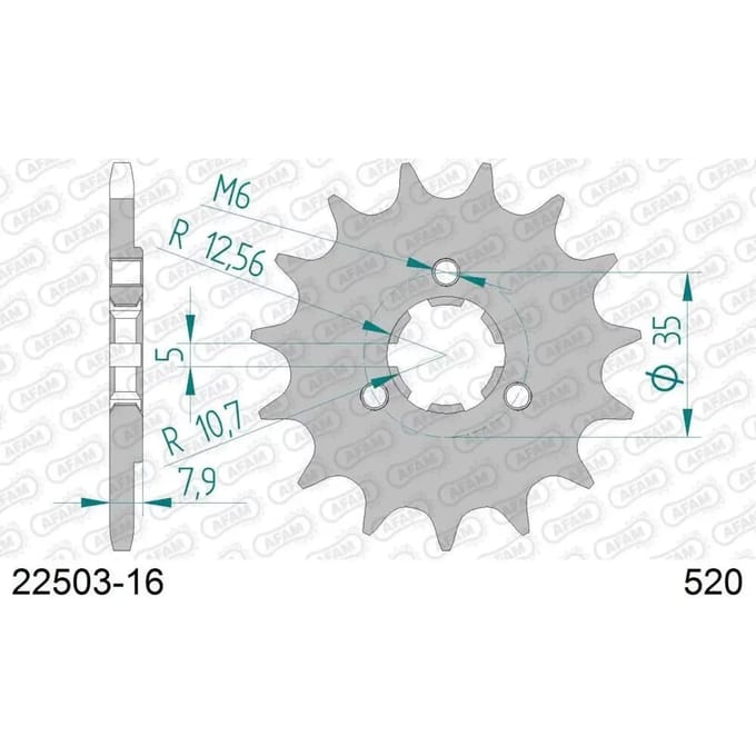 Motortandwiel Afam 520-