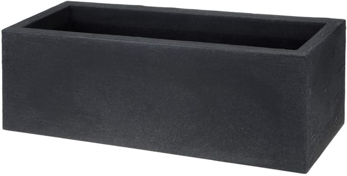 Bloempot Norma Rechthoekig 80 cm – Antraciet – Polyethyleen