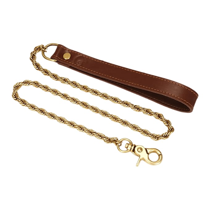 Liebe Seele - The Equestrian Leather Collar And Leash - Leren Halsband Met Ketting