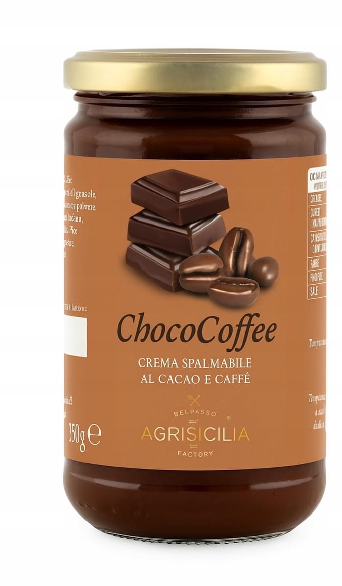 AGRISICILIA Crème Cacao et Café Cacao e Caffe 340g Directement d'Italie !
