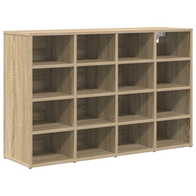 vidaXL - Schoenenkast - 103 - x - 30 - x - 67 - cm - Bewerkt - hout - Sonoma - Eiken