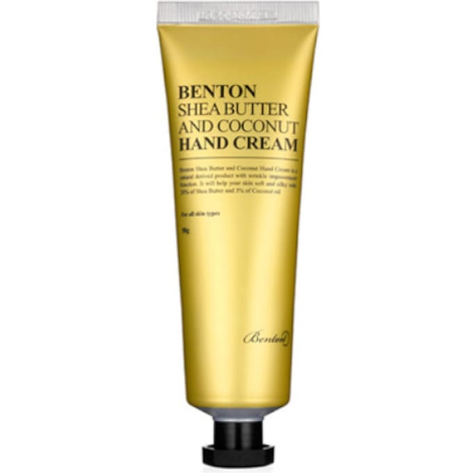 Benton, Shea Butter and Coconut Hand Cream, 1.76 oz (50 g) yellow