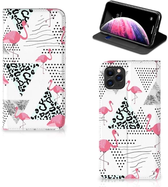 Apple iPhone 11 Pro Max Hoesje maken Flamingo Triangle