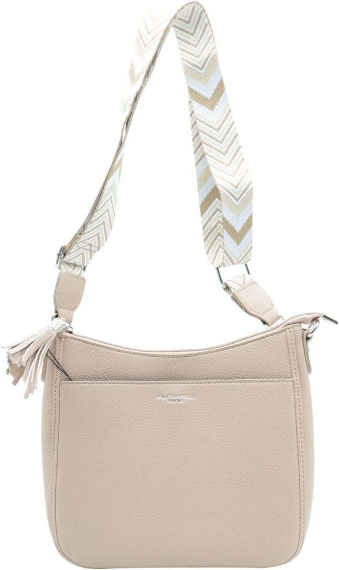 Flora & Co - crossbodytas - fashion riem - beige