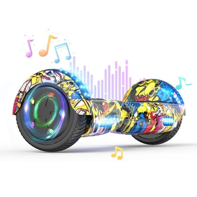 Hoverboard 6,5 Inch met Bluetooth en LED - RCB - Perfect Cadeau voor HIP-HOP Kinderen