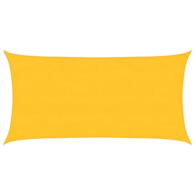 vidaXL Zonnezeil 160 g/m² rechthoekig 4x7 m HDPE geel