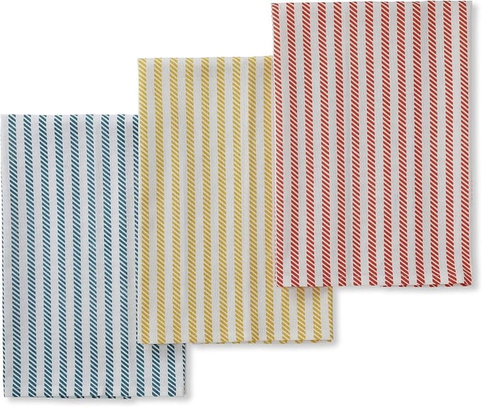 Set van 3 Absorberende Katoenen Keukendoeken met Ophanglus