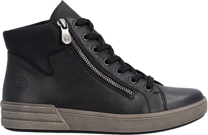 Rieker Veterboots - Dames - Zwart - Maat:36