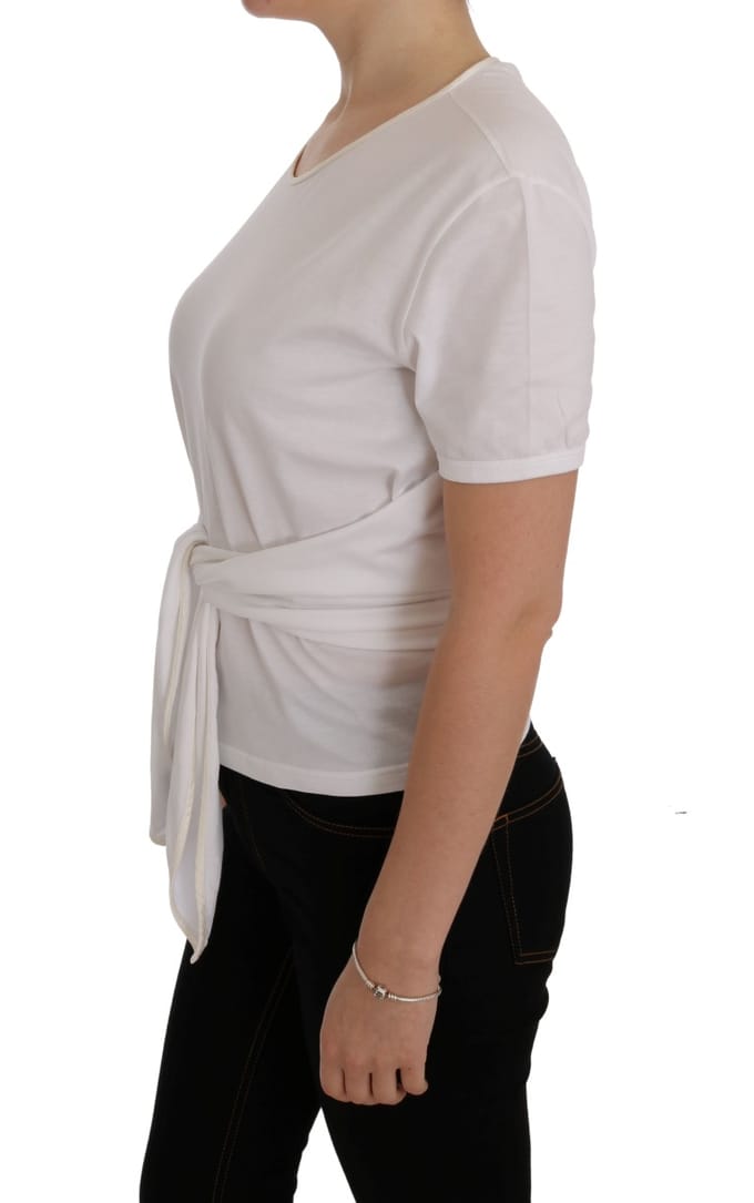 Dolce & Gabbana Witte Katoen Zijde T-Shirt